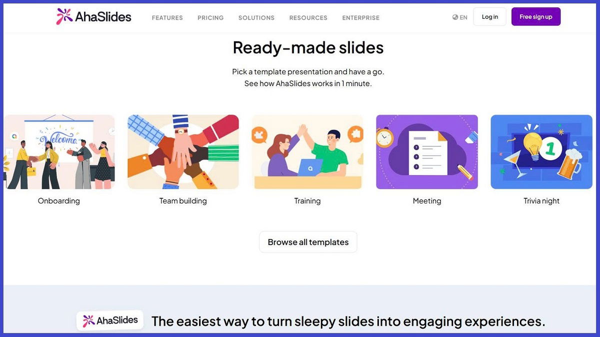 AhaSlides là nền tảng gì?