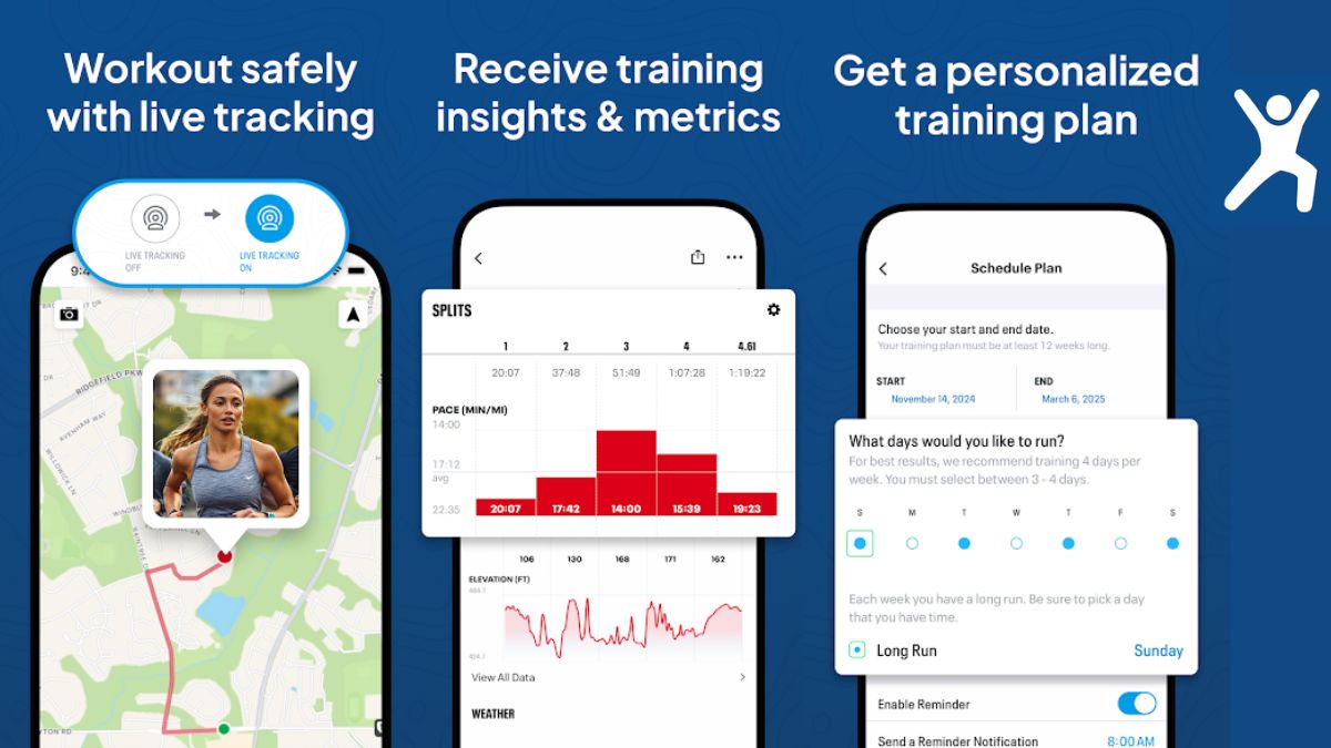 Map My Fitness – theo dõi luyện tập ngoài trời và trong gym