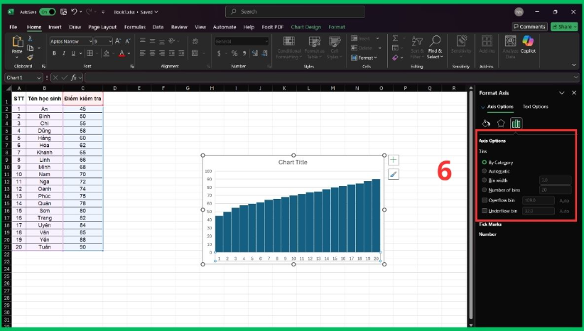 Cách tạo biểu đồ Histogram trong Excel