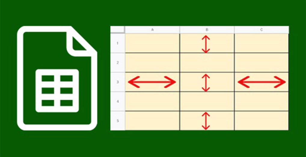 Chỉnh kích thước ô trên Google Sheets (mobile app)