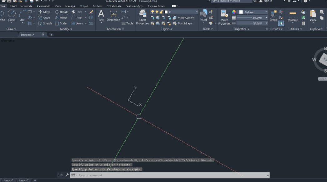 Hệ tọa độ trong AutoCAD 3D