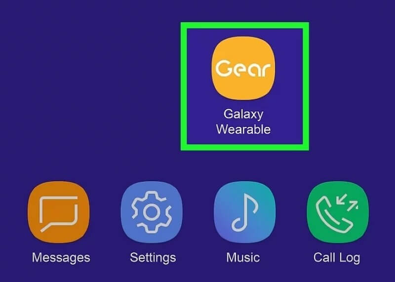 Mở ứng dụng Galaxy Wearable