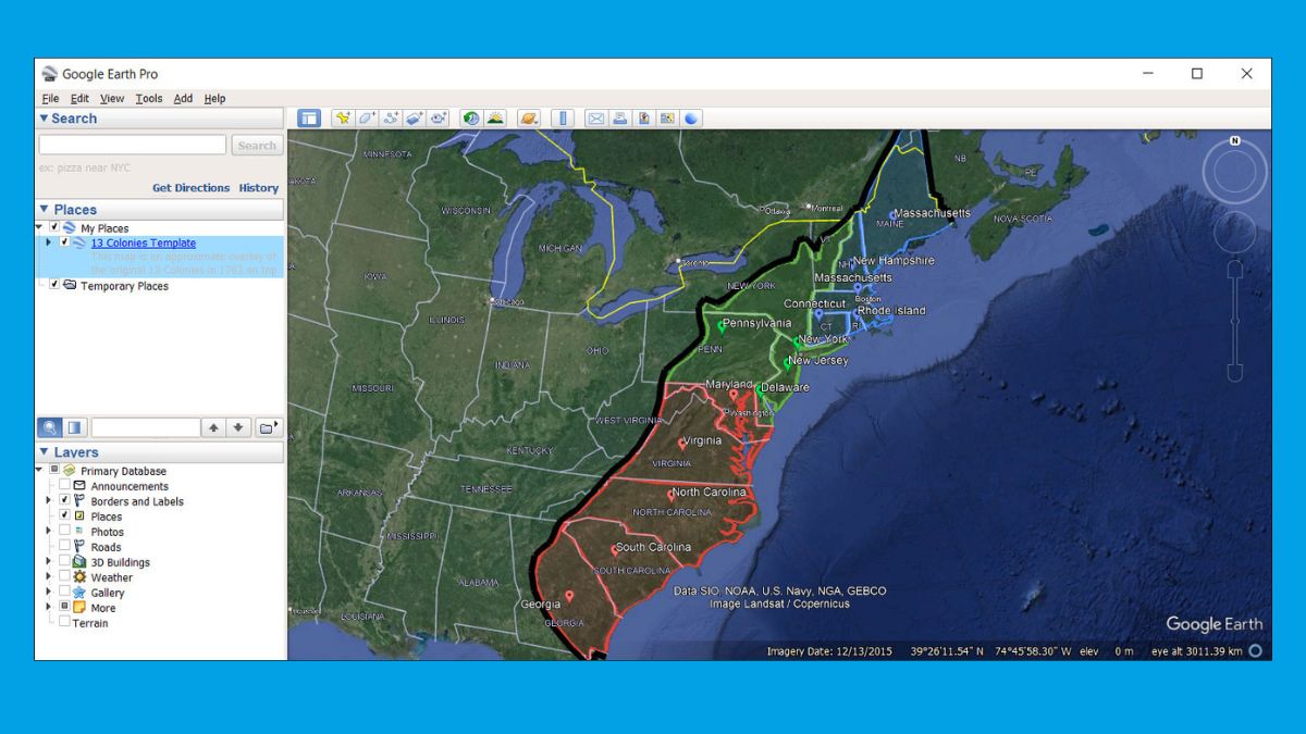 File KMZ là loại tệp lưu trữ dữ liệu bản đồ