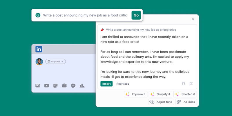 Đoạn văn được Grammarly đề xuất chỉnh sửa với các tùy chọn giọng văn
