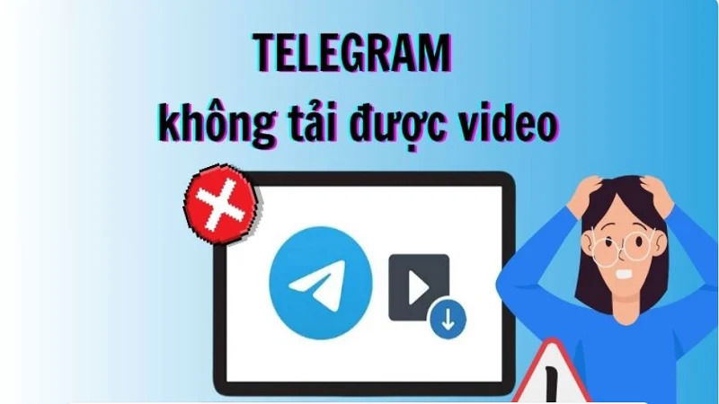 Dấu hiệu cho thấy Telegram không thể tải video