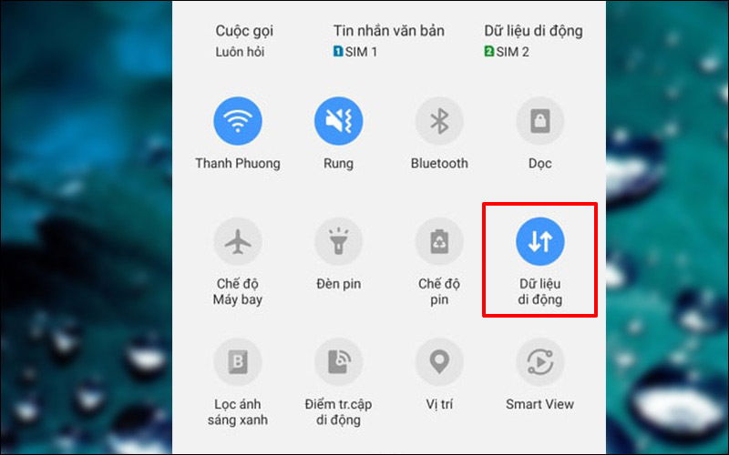 Bật dữ liệu di động, Wi-Fi ổn định và không đóng ứng dụng khi tải