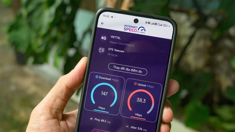 Kiểm tra và chuyển đổi kết nối Wi-Fi, 4G/5G