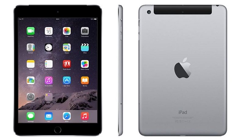 iPad Mini 3 màu đen và xám