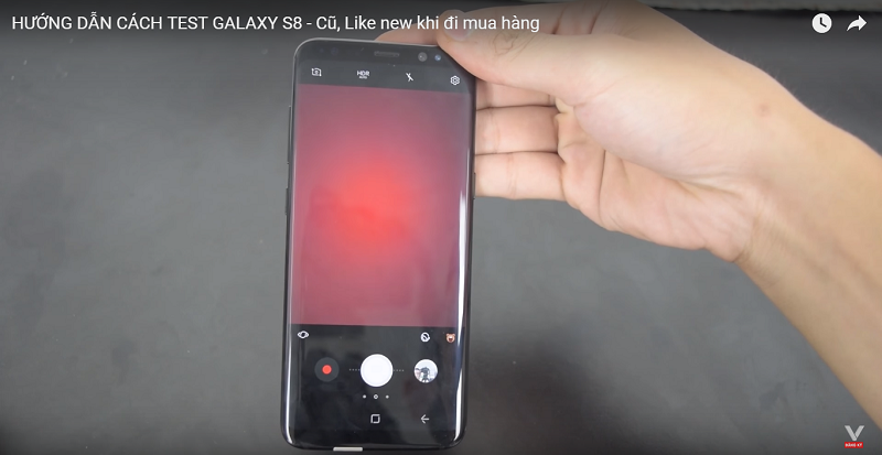 Cách test Samsung Galaxy S8 cũ: Kiểm tra camera 