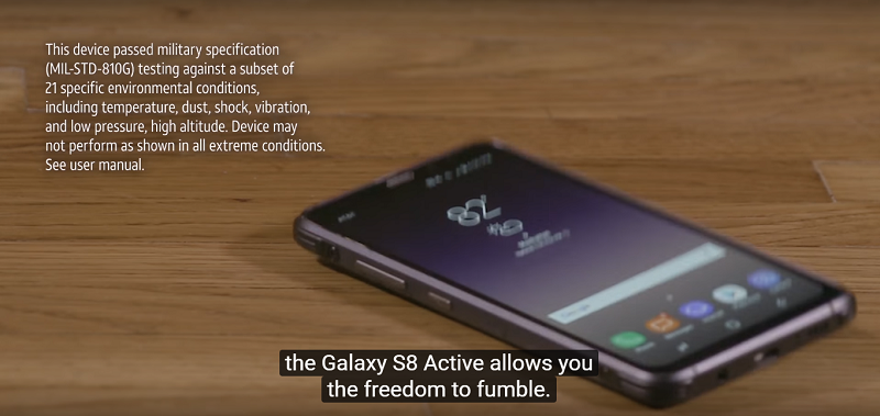 Đánh giá Samsung Galaxy S8 Active: Thiết kế