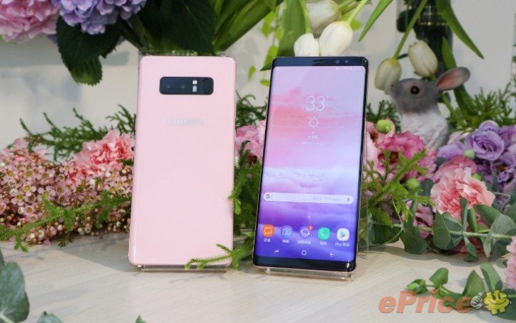 Samsung Galaxy Note 8 màu hồng