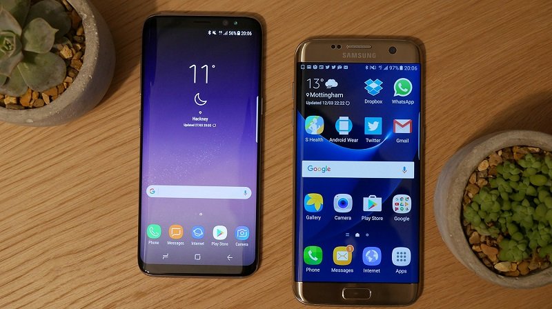 Samsung Galaxy S7 Edge và S8