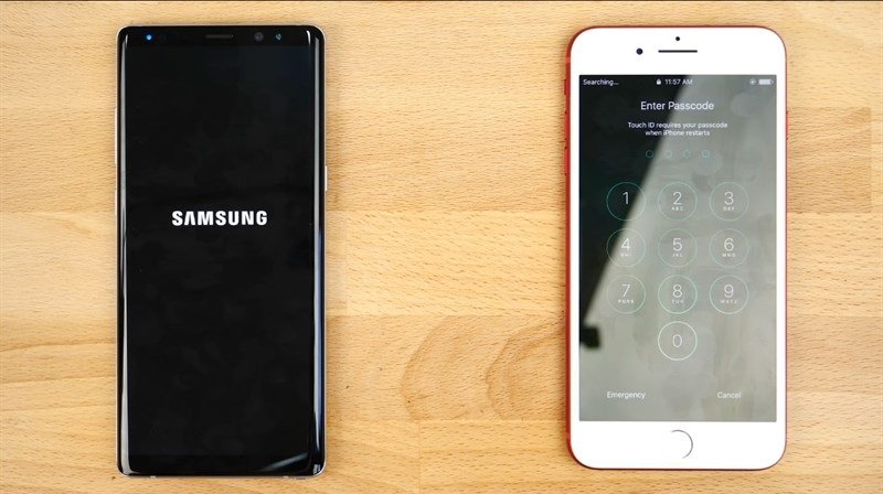 iPhone 7 Plus khởi động lại máy nhanh hơn Galaxy Note 8