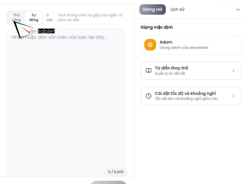 Bước 3: Chuẩn bị nội dung văn bản cần chuyển đổi