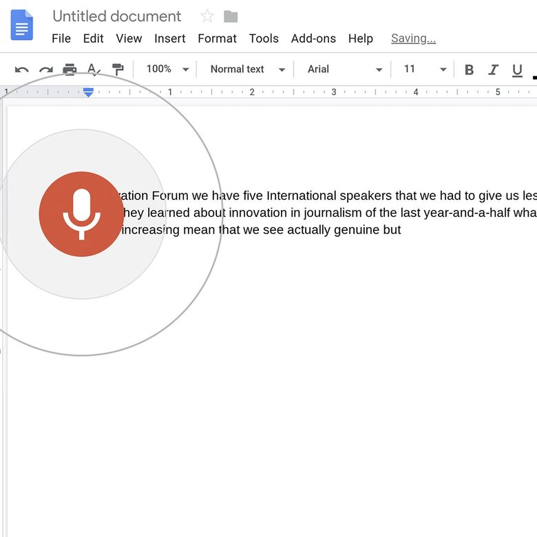 Nguyên lý hoạt động của Google Docs Voice Type