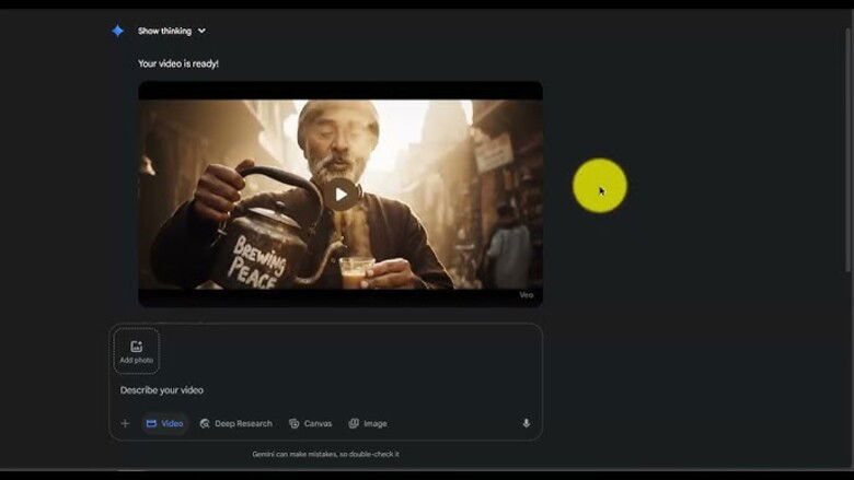 Xuất video và tải về từ Google Gemini Veo 3