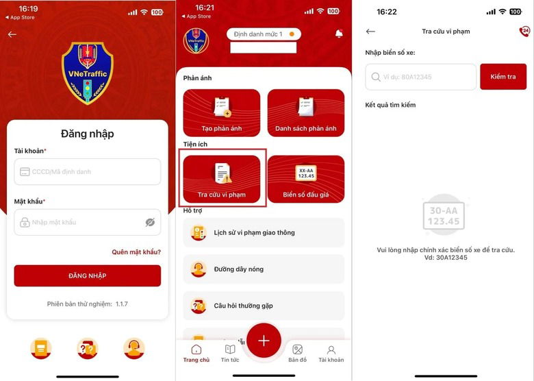 Đăng nhập VNeTraffic bằng số điện thoại hoặc email