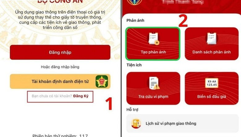 Hướng dẫn gửi phản ánh vi phạm giao thông