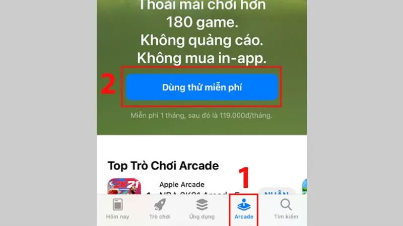 Dùng thử miễn phí trên App Store