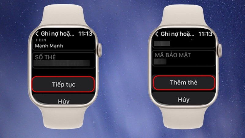 Giữ màn hình Apple Watch của bạn gần đầu đọc