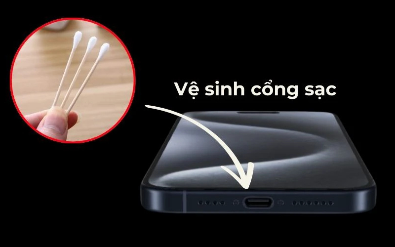 Vệ sinh sạch sẽ cổng sạc USB-C 1 cách dễ dàng 4