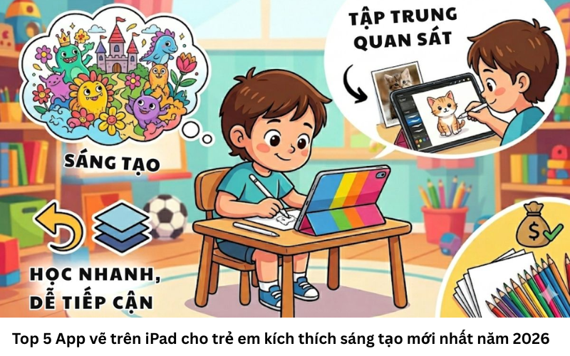 Top 5 app vẽ trên iPad cho bé 1