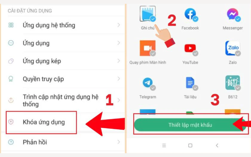 Thiết lập mật khẩu 6