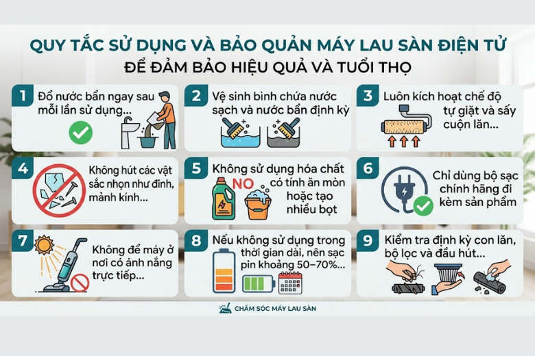 Những lưu ý giúp máy tăng tuổi thọ 10