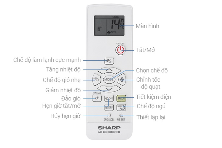 Cách dùng remote Sharp và Aqua vô cùng dễ dàng 15
