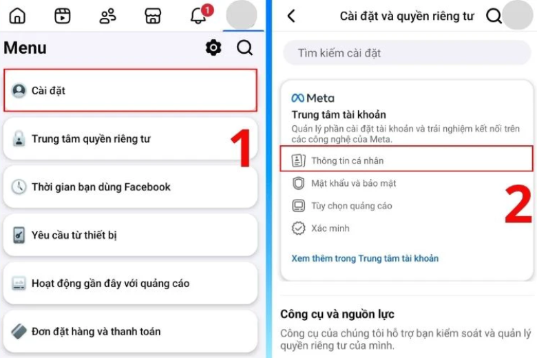Vào mục cài đặt để đổi tên 3