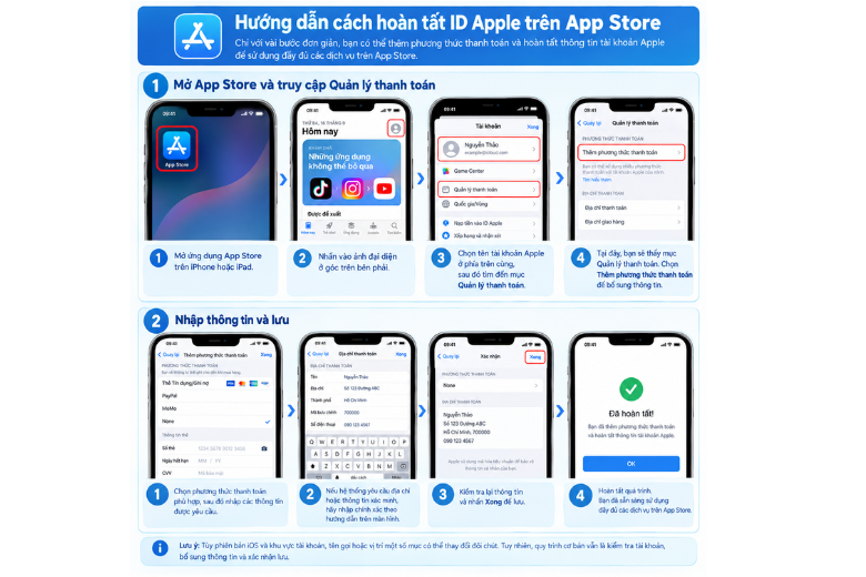 Hướng dẫn cách hoàn tất trên App Store 9