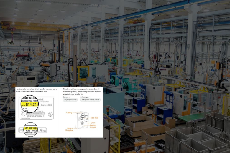 Có thể dùng Part Number để mua linh kiện thay thế 9