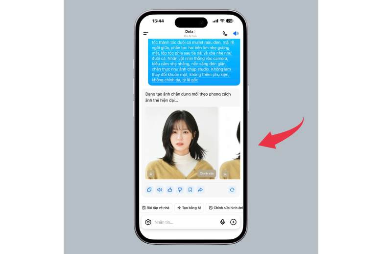 Lưu bức ảnh vừa tạo 8