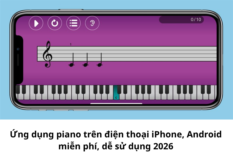 Ứng dụng piano trên điện thoại 1