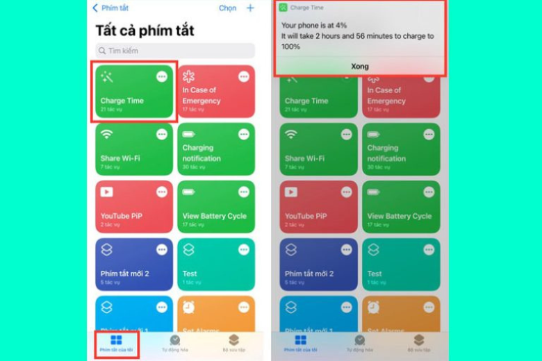 Sau khi cài đặt xong, mở ứng dụng Phím tắt trên iPhone 1