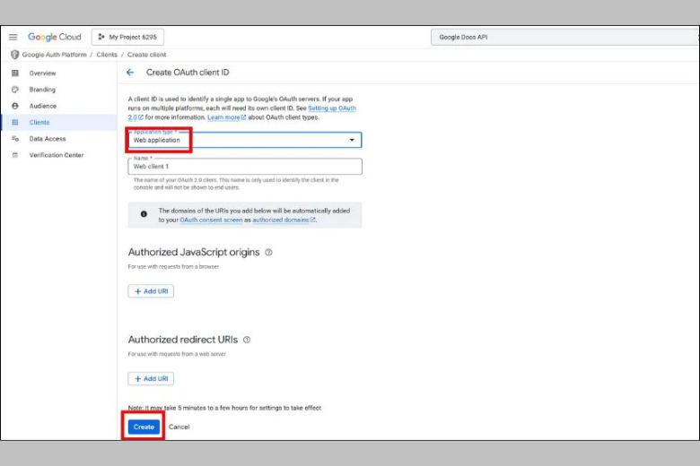 Tiếp theo, vào mục OAuth Consent Screen > Nhấn Get Started, điền các thông tin cần thiết như tên ứng dụng, email hỗ trợ, và chọn loại External.10