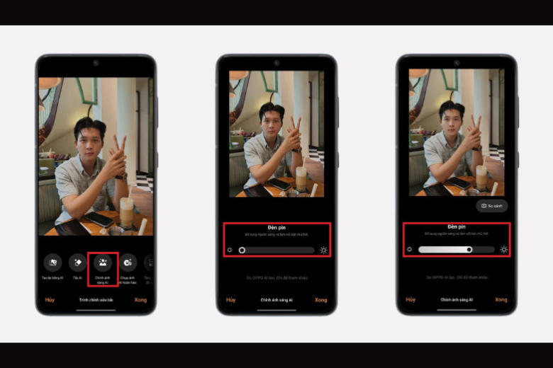 Tiến hành điều chỉnh 5
