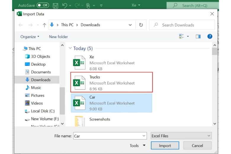 Chọn đúng tệp 8