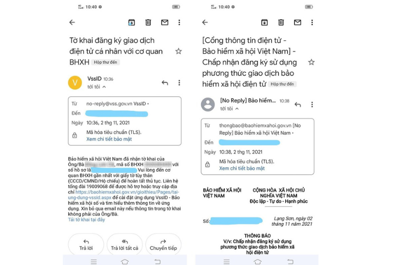 Nhận thông báo trên mail  14