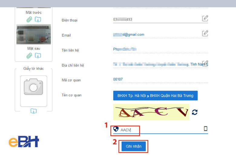 Sau đó nhấn chọn Ghi nhận 6