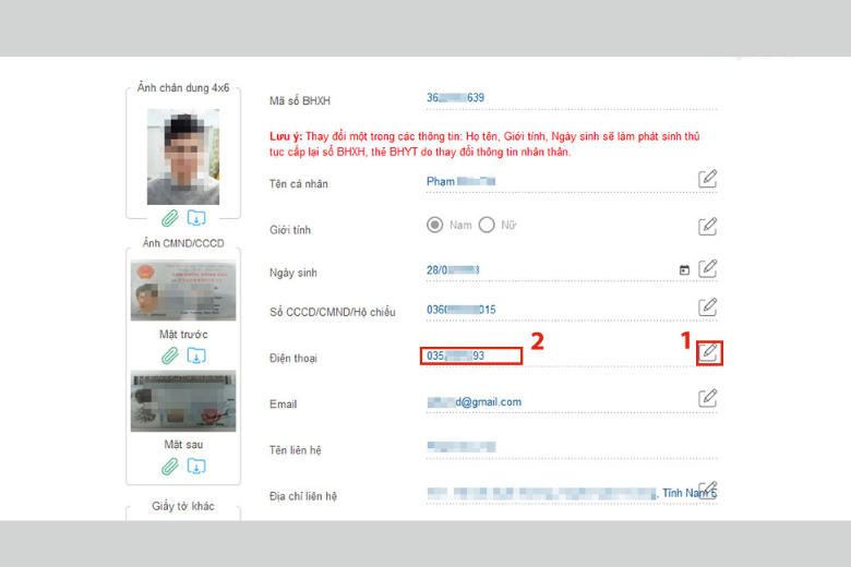Chọn vào cây bút để chỉnh sửa 12