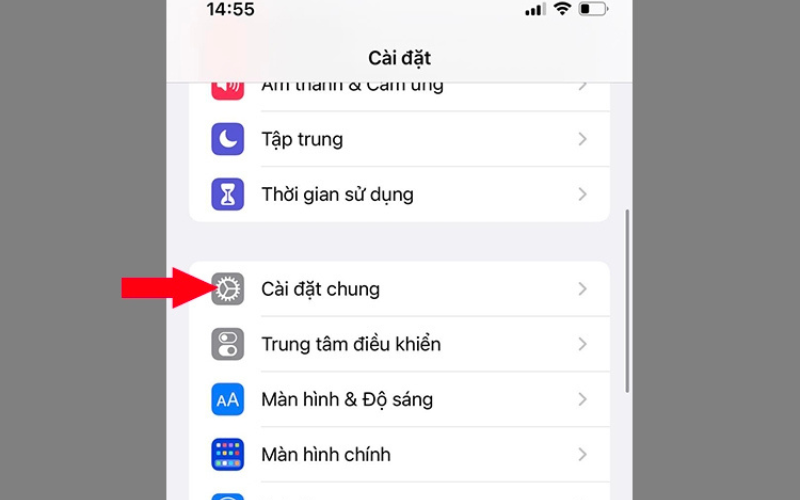 Vào biểu tượng bánh răng 4