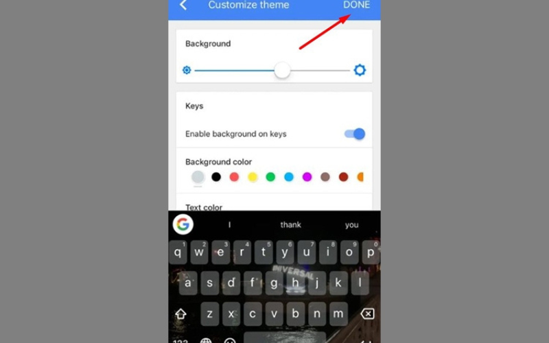 Chọn vào mục Done để hoàn tất 13