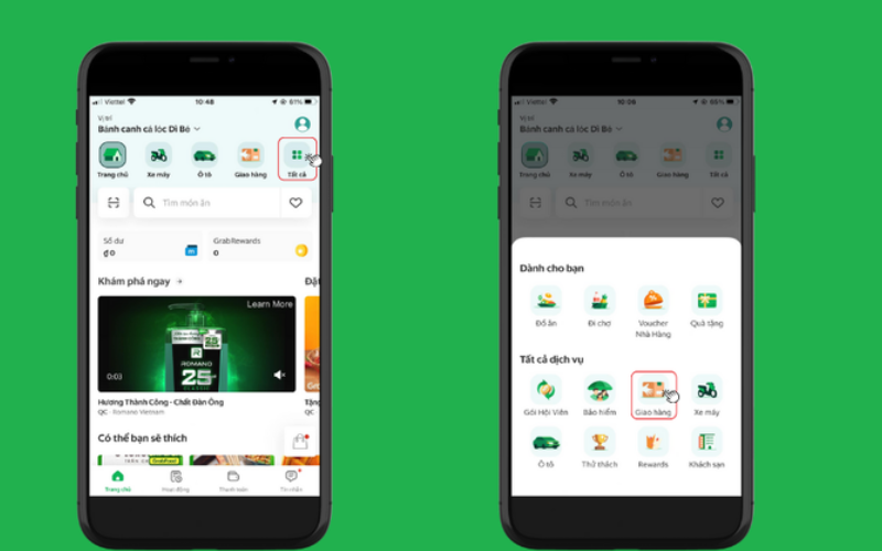 Chọn mục giao hàng 6