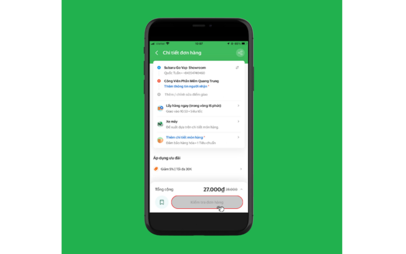 Sau khi đặt hàng hãy kiểm tra đơn hàng 4