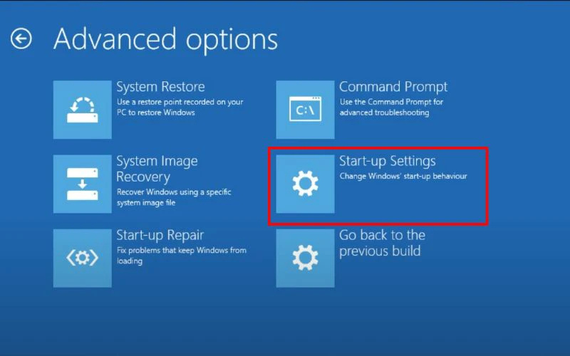 Tiến hành bật chế độ Safe Mode 3