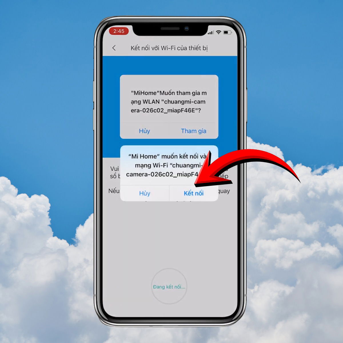 Nhập mật khẩu WiFi