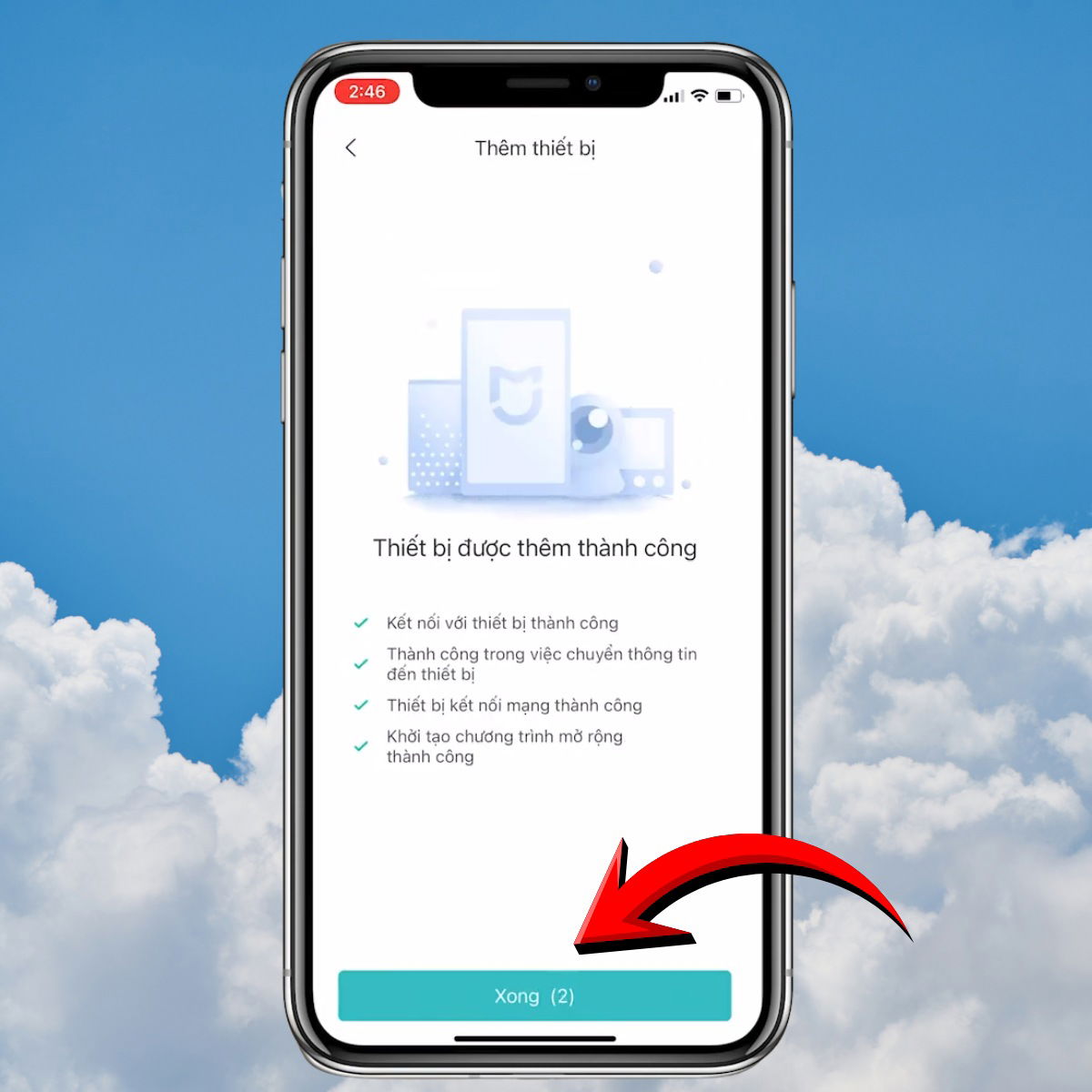 Hoàn tất và đặt tên camera