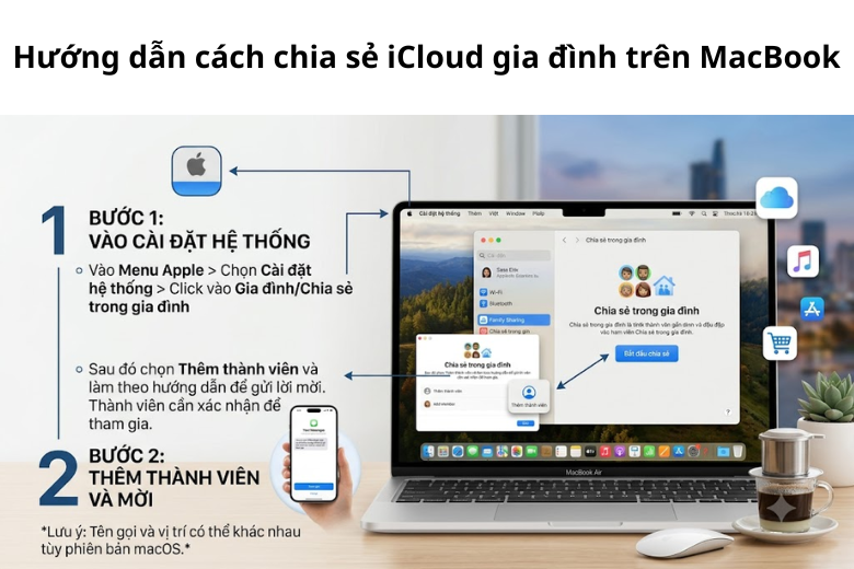 Có thể chia sẻ trên Macbook 9