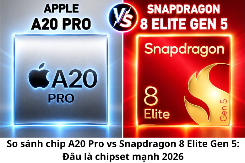 So sánh giữa chip Apple A20 Pro và Snapdragon 8 Elite Gen 5 1